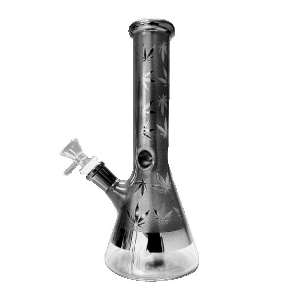 HighPony Sklenené Bongo „Šedý Trávač“ (25 cm)