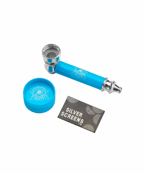 Champ High Kovová Pipe + Mini Drvička + Sitko – Mix Farieb