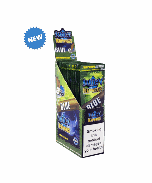 Juicy Jay’s Hemp Wraps Blunt (Blue) 25ks