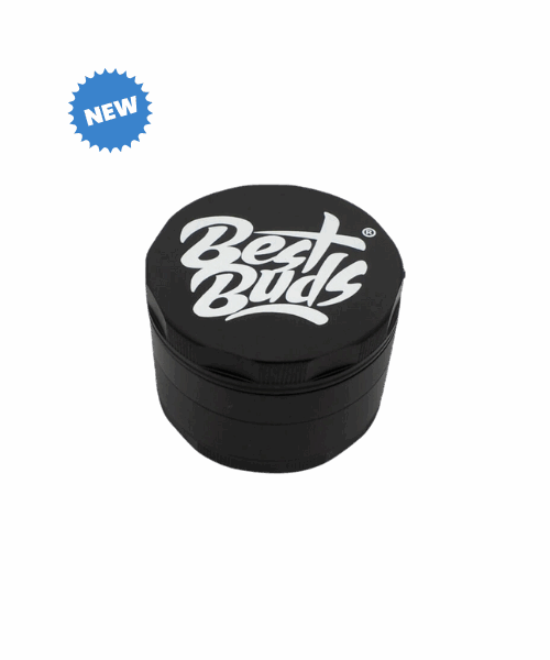 Best Buds Mighty Aluminium Grinder Čierny 4 Časti (60mm)