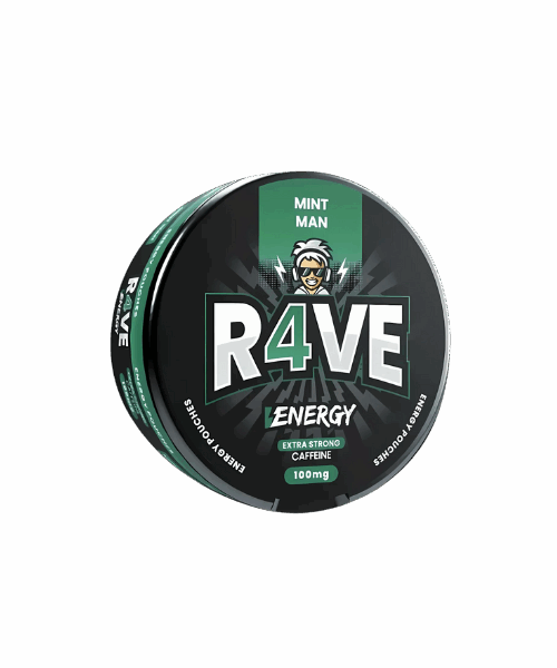 R4VE Caffeine Pouches 100mg – Mint Man