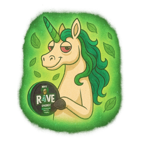 R4VE Caffeine Pouches 100mg – Mint Man