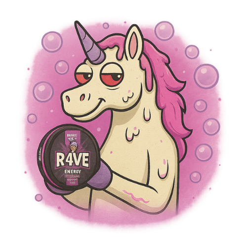 R4VE Caffeine Pouches 100mg – Bubble Gum