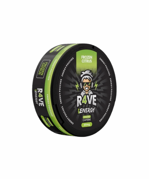 R4VE Caffeine Pouches 80mg – Frozen Citrus