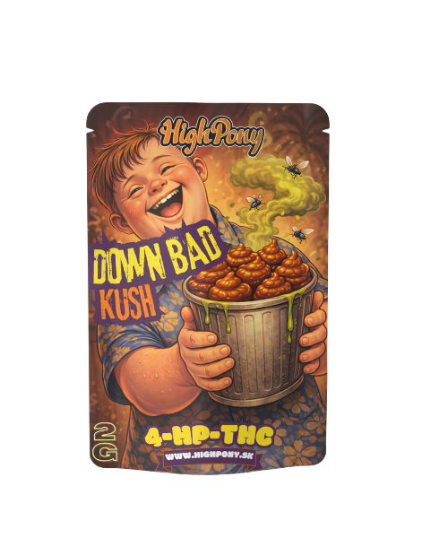 HighPony 4-HP-THC Kvety (DOWN BAD KUSH) 2g 💩