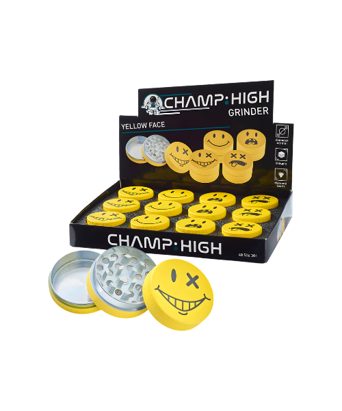 Champ High Yellow Face Grinder – 3 Časti (40mm)